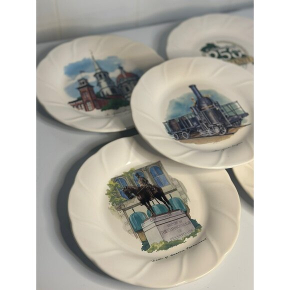 VTG Pfaltzgraff  1999 York County PA 250th Anniversary Plates 8" Set of 5 - Picture 2 of 7